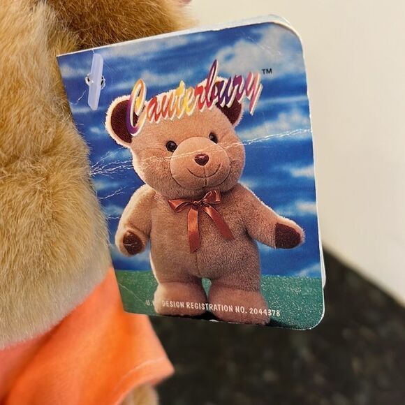 Canterbury Tan Plush Bear-Pisces. Size 8” with Tags - Picture 8 of 9